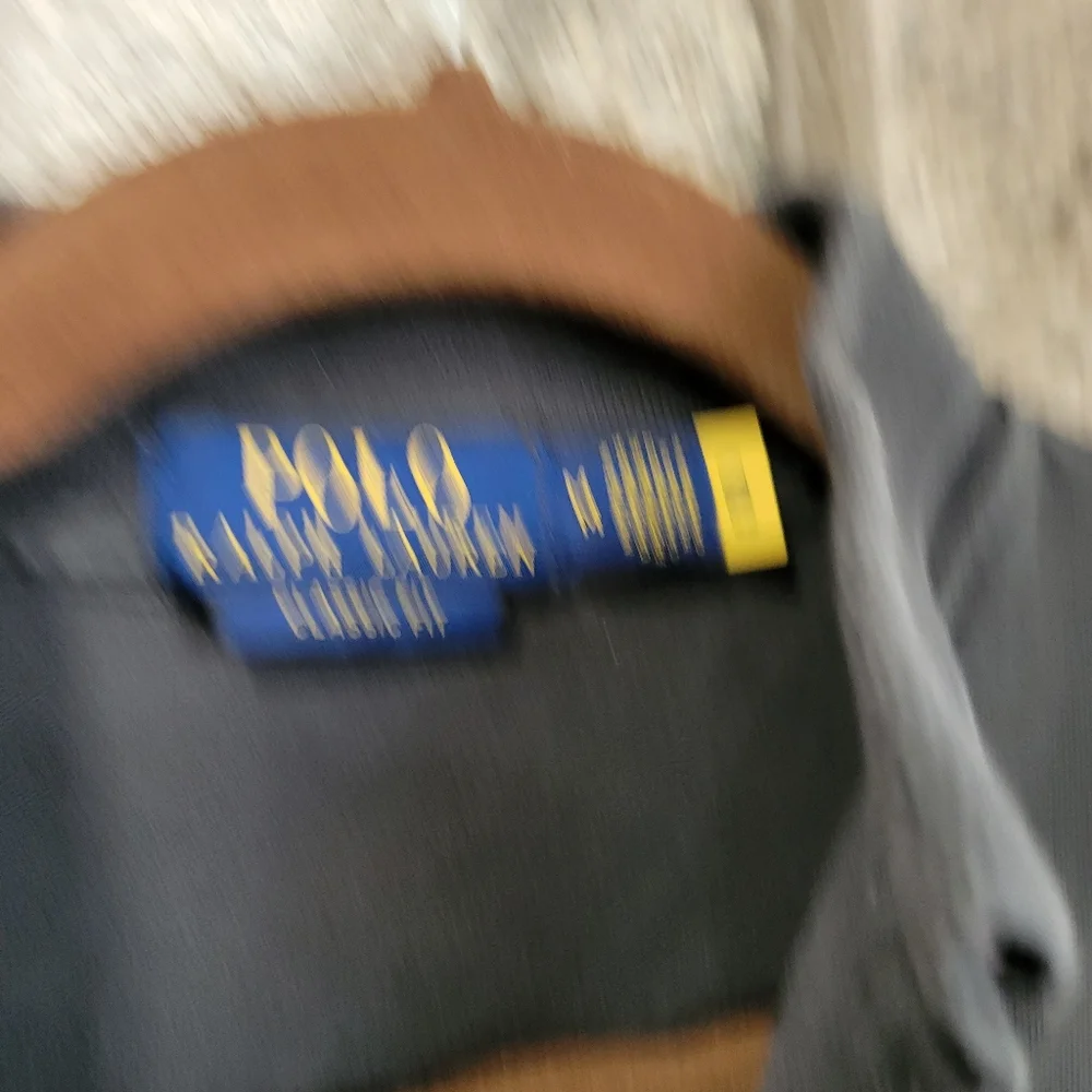 Vintage polo ralph lauren polo long sleeve shirt men's medium - Picture 2 of 5